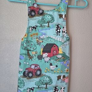 Farm-Themed Kids Casual Dress